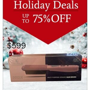 Pink Multi-Purpose Ceramic Hair Brush